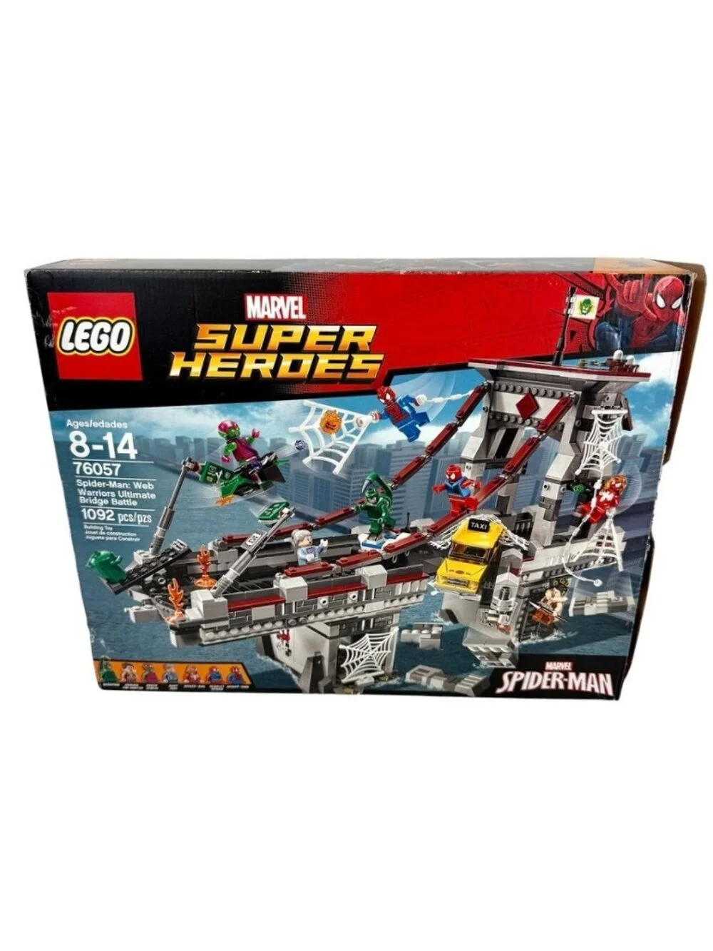 LEGO Marvel Spider-Man Web Warriors Ultimate Bridge Battle 76057 Incomplete READ
